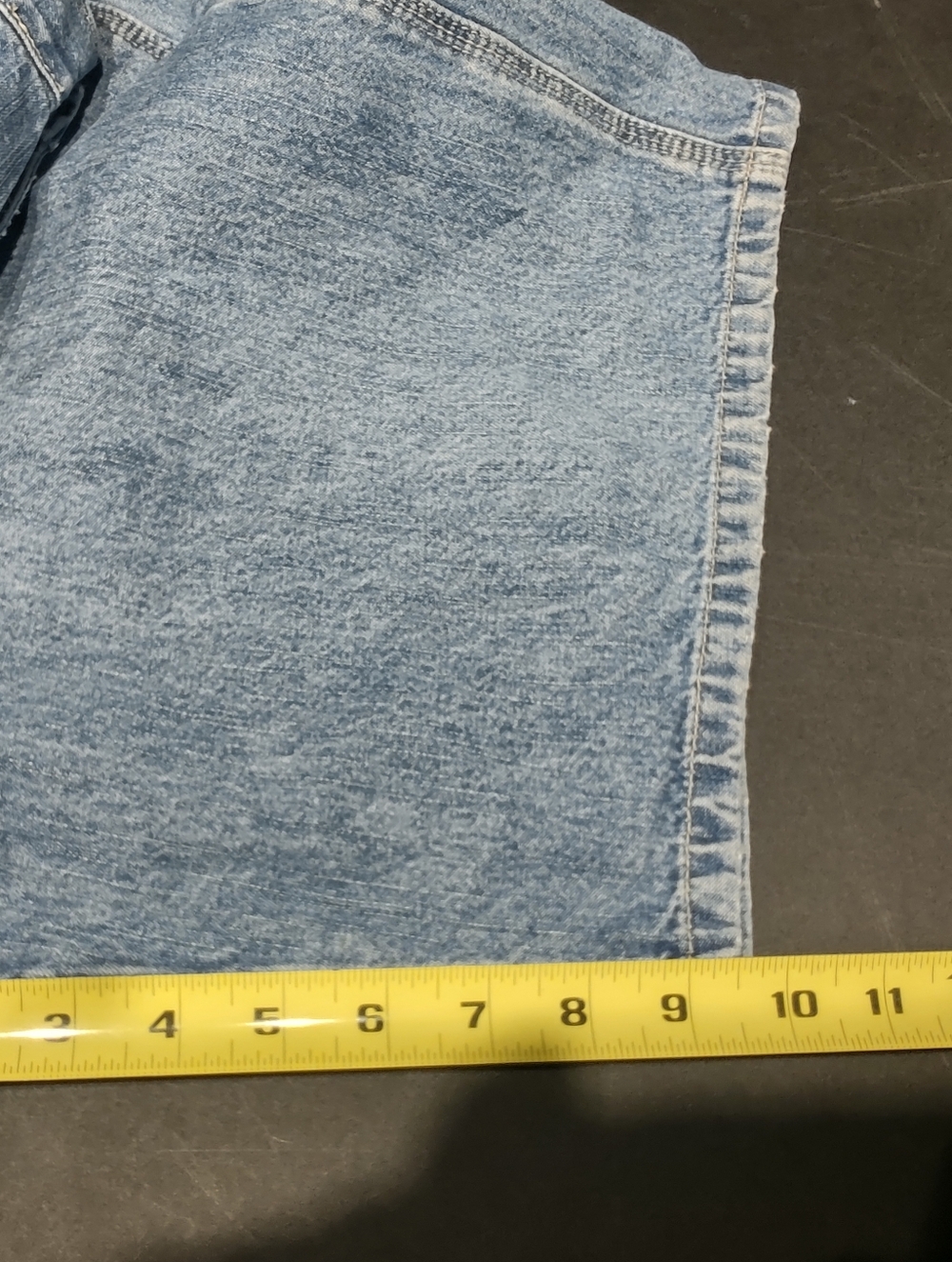 Denver Hayes - Carpenter Jean Shorts - Men's 36 - Acid Wash Indigo - Picture 4 of 9